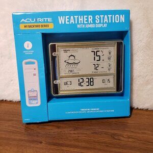 NEW Acurite Weather Station Jumbo Display Clock Wireless Sensor Forecast